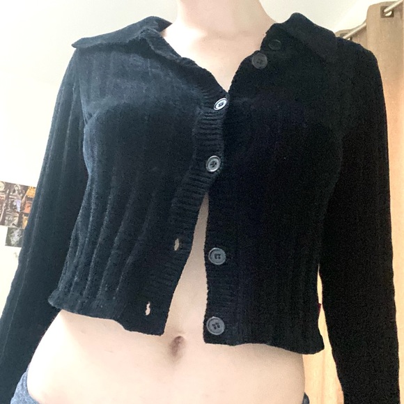 UNIF Sweaters - Unif black button up sweater